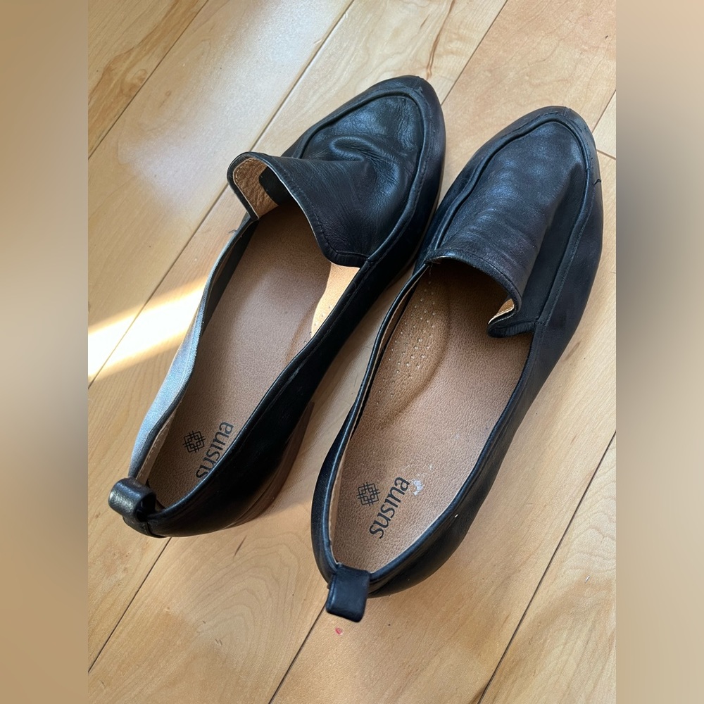 Almond toe Susina mocassins - leather
